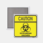 Epicuretisch gevaar magneet (Voorkant / Achterkant)