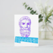 epicurus de kunst van het leven briefkaart (Staand voorkant)
