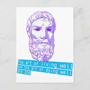 epicurus de kunst van het leven briefkaart