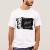 Epicurus god quote t-shirt (Voorkant)