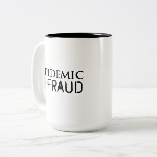 Épidémie de fraude 15 OZ Mug (Devant gauche)