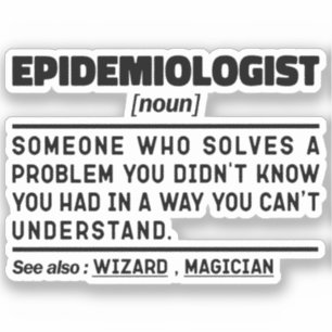 Epidemioloog zelfstandig naamwoord Grappige Epidem Sticker