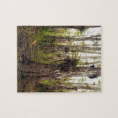 Epifyte Bromeliad in het bos van Florida Legpuzzel (Horizontaal)