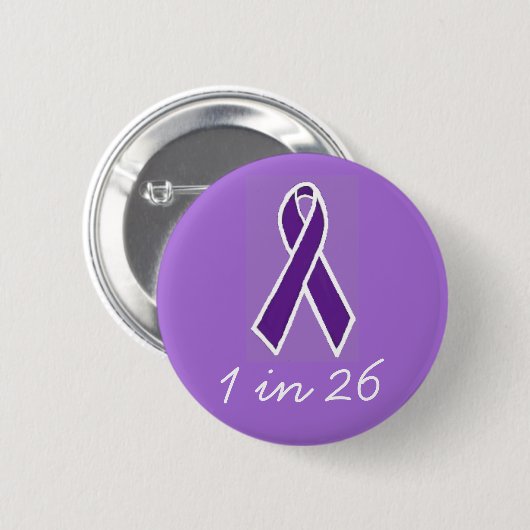 Epilepsie "1 op 26" Button (Voorkant /achterkant)