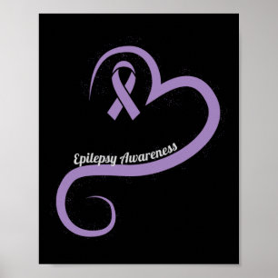 Epilepsie Bewustheid Hartlint Poster