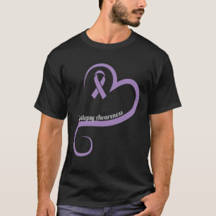 Epilepsie Bewustheid Hartlint T-shirt