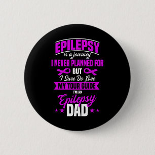 Epilepsie Bewustmaking Epileptische aanvallen Toes Ronde Button 5,7 Cm