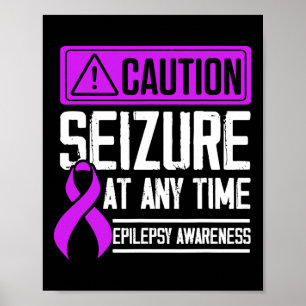 Epilepsie Bewustmaking Epileptische warrior Survi Poster