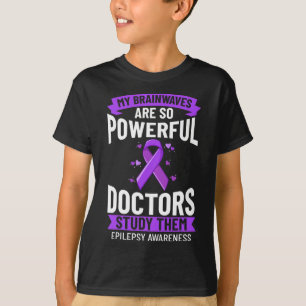 Epilepsie Bewustmaking Paars Ribbon Bracelet Warri T-shirt
