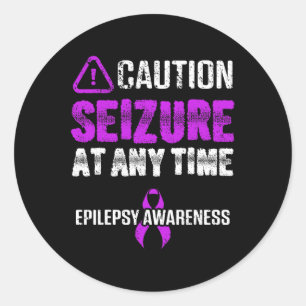 Epilepsie bewustzijn Aanval Epileptische Krijger O Ronde Sticker