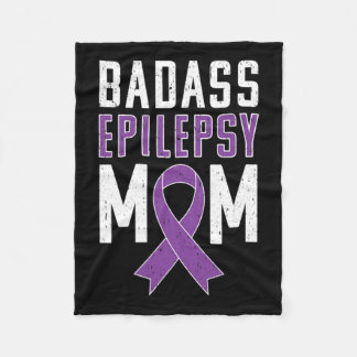 Epilepsie Bewustzijn Bad Epilepsy Mom Paarse lint Fleece Deken
