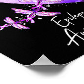 Epilepsie Bewustzijn Dragonfly November We Draag P Poster (Hoek)