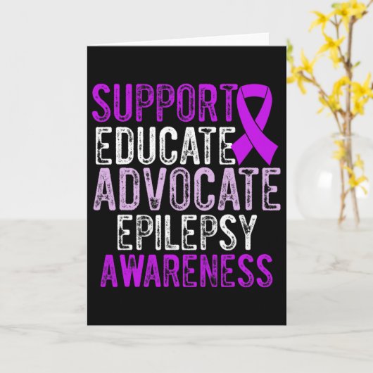 Epilepsie Bewustzijn Epileptische Krijger Overleve Kaart (Gele Bloem)