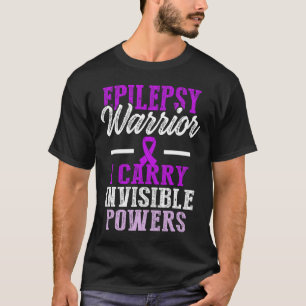 Epilepsie bewustzijn Epileptische krijger Survivor T-shirt