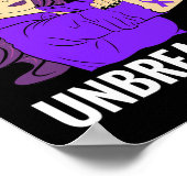 Epilepsie Bewustzijn Epileptische Paarse linten Wa Poster (Hoek)