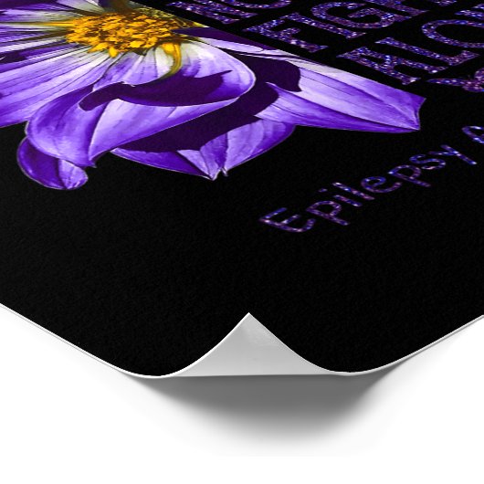 Epilepsie Bewustzijn Geschenken Niemand vecht alle Poster (Hoek)