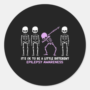 Epilepsie Bewustzijn Het Is Ok Om Een Beetje Ander Ronde Sticker