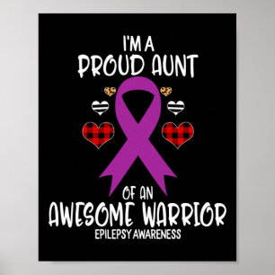 Epilepsie Bewustzijn Ik ben trots op tante van Gew Poster