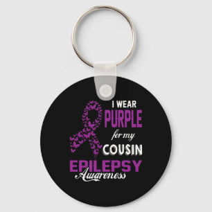 Epilepsie Bewustzijn Ik Draag Paars Voor Mijn Neef Sleutelhanger