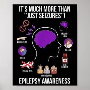 Epilepsie Bewustzijn Maand Epilepsie Strijder Poster