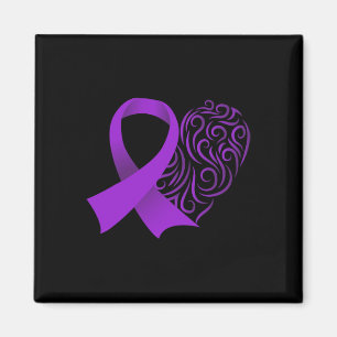 Epilepsie Bewustzijn Maand Paarse Ribbon Advocacy  Magneet