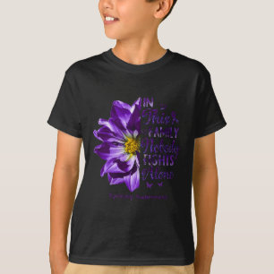 Epilepsie Bewustzijn Niemand Vecht Alleen Anemoon T-shirt