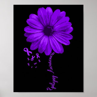 Epilepsie Bewustzijn Paarse Lint November  D Poster