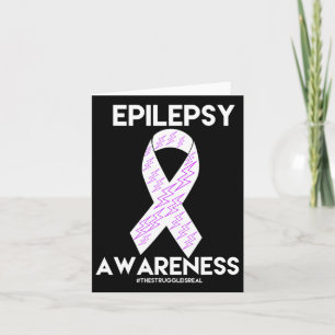 Epilepsie bewustzijn Paarse maand Kinder Kaart