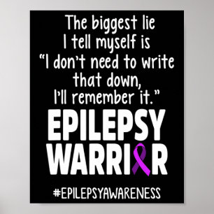 Epilepsie bewustzijn Schrijf het Epileptische Krij Poster