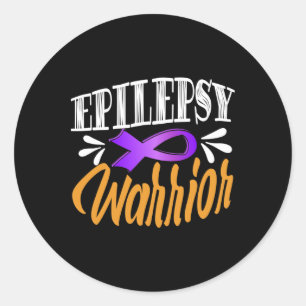 Epilepsie bewustzijn strijdt Usa epileptische krij Ronde Sticker