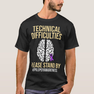 Epilepsie bewustzijn Technisch epileptische krijge T-shirt