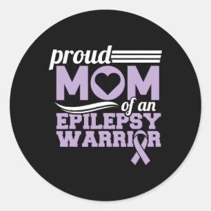 Epilepsie Bewustzijn Trotse Moeder Van Een Epileps Ronde Sticker