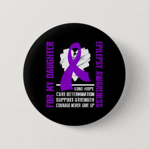 Epilepsie - Bewustzijn voor mijn dochter Ronde Button 5,7 Cm