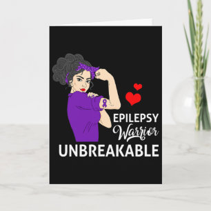 Epilepsie Bewustzijn Warrior Onbreekbaar Sterke Vr Kaart