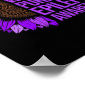 Epilepsie Bewustzijn Zonnebloem In november Draag Poster (Hoek)