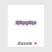 Epilepsie Hoop Paarse Epilepsiebewustzijn Sticker (Vel)