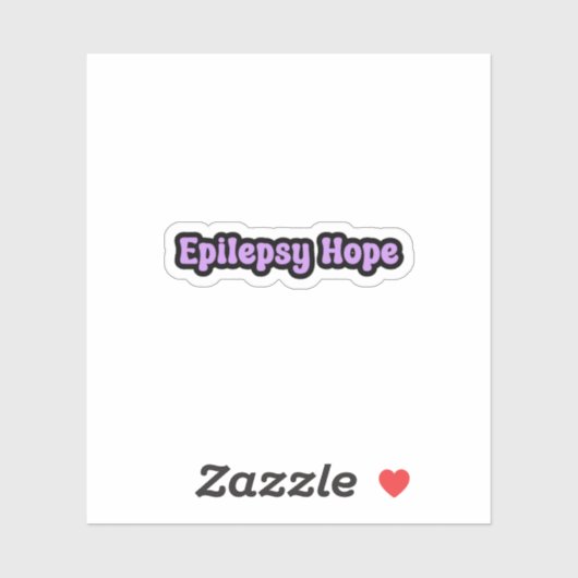 Epilepsie Hoop Paarse Epilepsiebewustzijn Sticker (Vel)