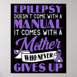 Epilepsie komt niet met een handmatige epilepsie b poster
