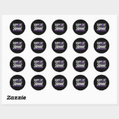Epilepsie krijger ondersteuning squad ondersteunin ronde sticker (Vel)