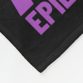 Epilepsie lint Mijn held is nu mijn engel epilepsi Fleece Deken (Hoek)