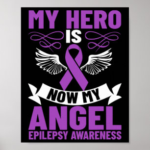 Epilepsie Lint Mijn Held Is Nu Mijn Engel Epilepsi Poster