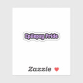 Epilepsie trots Paarse bewustzijn Sticker (Vel)