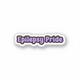 Epilepsie trots Paarse bewustzijn Sticker