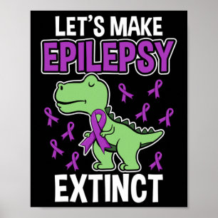 Epilepsie Uitgestorven T-Rex Epilepsie Bewustzijn Poster