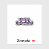 Epilepsie versterkt Paarse bewustzijn Sticker (Vel)