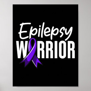 Epilepsie Warrior Clothing - Epilepsiebewustzijn Poster