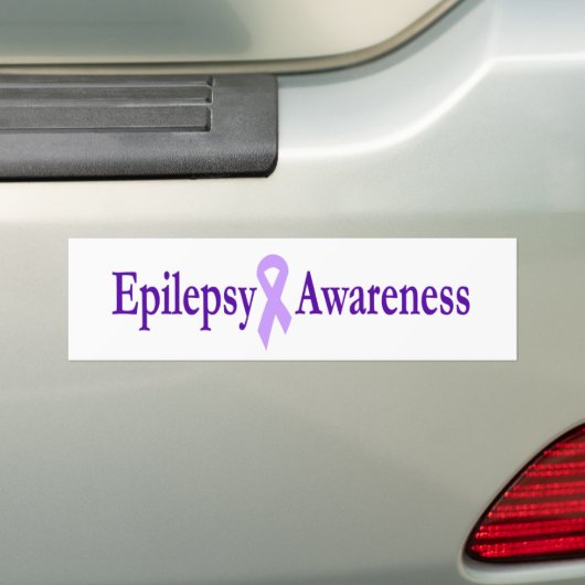 epilepsiebewustzijn bumpersticker (Op auto)