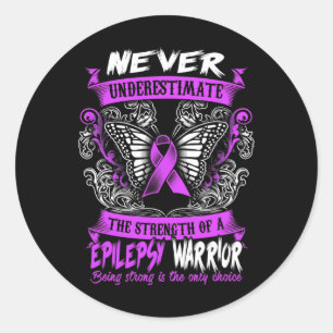 Epilepsiebewustzijn Epilepsiebewustzijnsdag Ziekte Ronde Sticker