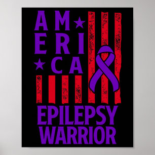 Epilepsiebewustzijn Epileptische Krijger Overleven Poster