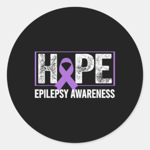Epilepsiebewustzijn - Hoop Epilepsiebewustzijn Ronde Sticker